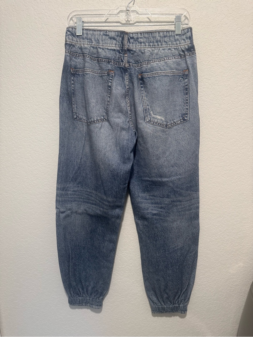 rag & bone Miramar Denim-Print Joggers Medium - Picture 4 of 9